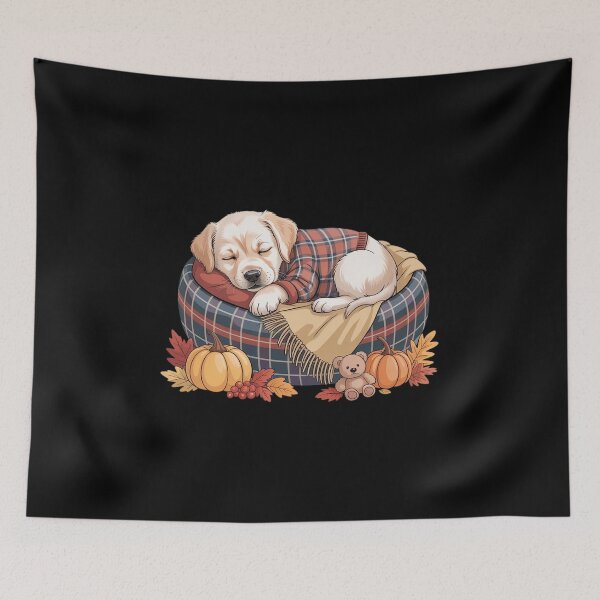 Item preview, Labrador Retriever for Lab Mom Autumn Sleep Dog for Fall designed and sold by LinlinsDemons.
