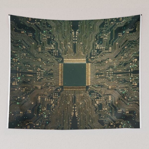 Item preview, Artificial Intelligence Computer Circuits (image size 7840x11680) designed and sold by Digital-Davinci.