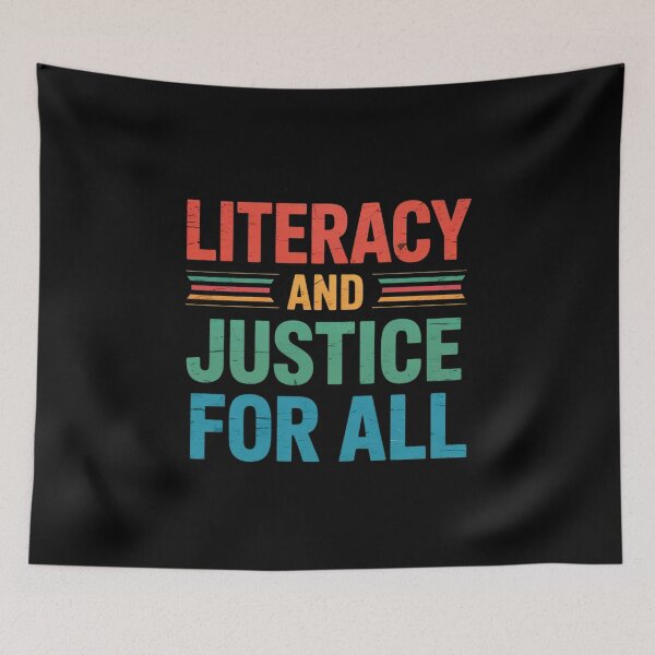 Item preview, Literacy And Justice For All Reading Book Club Librarian  designed and sold by RsFilsingerArt.