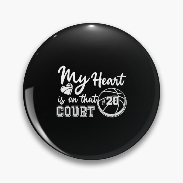 Item preview, My Heart Is On That Court Number 20 Basketball Game Day designed and sold by JanisPenelope.
