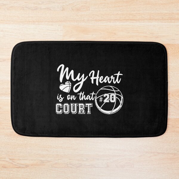 Item preview, My Heart Is On That Court Number 20 Basketball Game Day designed and sold by JanisPenelope.