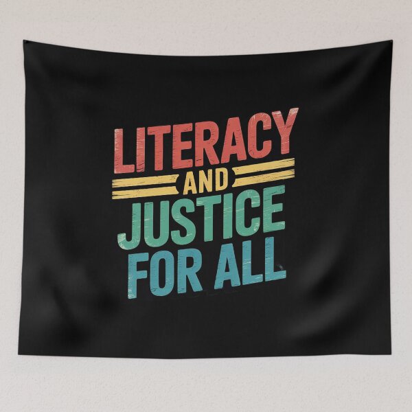 Item preview, Literacy And Justice For All Reading Book Club Librarian4  designed and sold by RsFilsingerArt.