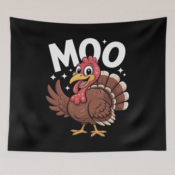 Item preview, Turkey Moo Funny Thanksgiving Fall Autumn for Men Women Kids  designed and sold by FortuneFull.