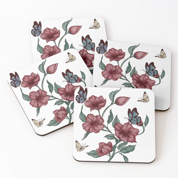 Item preview, Butiflies floweres  designed and sold by skyebella-arts.