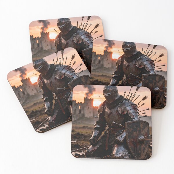 Item preview, Armored Warrior at Sunset – The Last Stand designed and sold by iwzzuel.