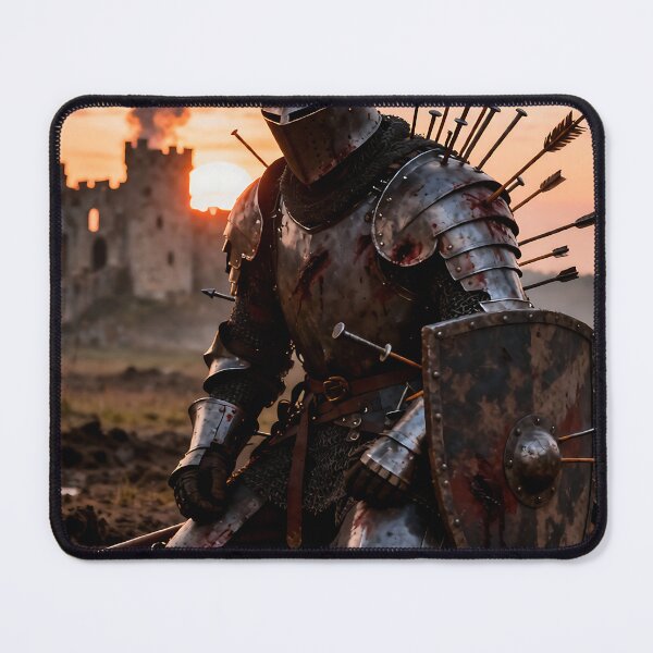 Item preview, Armored Warrior at Sunset – The Last Stand designed and sold by iwzzuel.