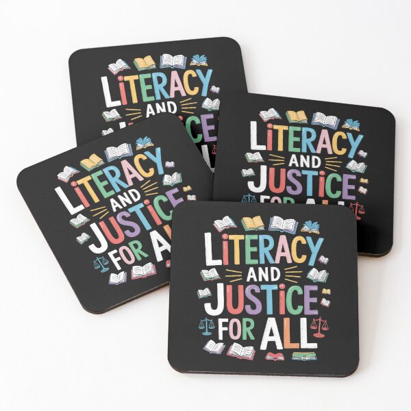 Item preview, Literacy And Justice For All Reading Book Lovers Librarian 5  designed and sold by RsFilsingerArt.