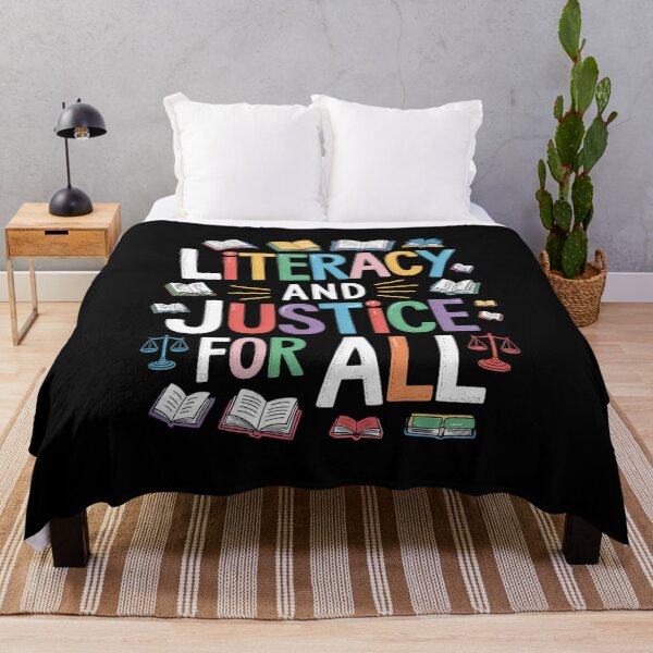 Item preview, Literacy And Justice For All Reading Book Lovers Librarian 5 designed and sold by RsFilsingerArt.