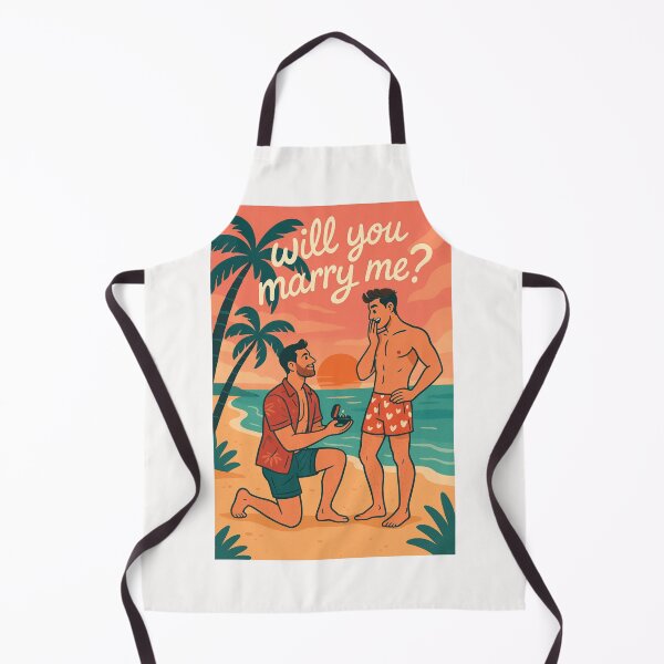Item preview, Beach Proposal – Gay Couple Sunset Engagement designed and sold by Places On Earth.