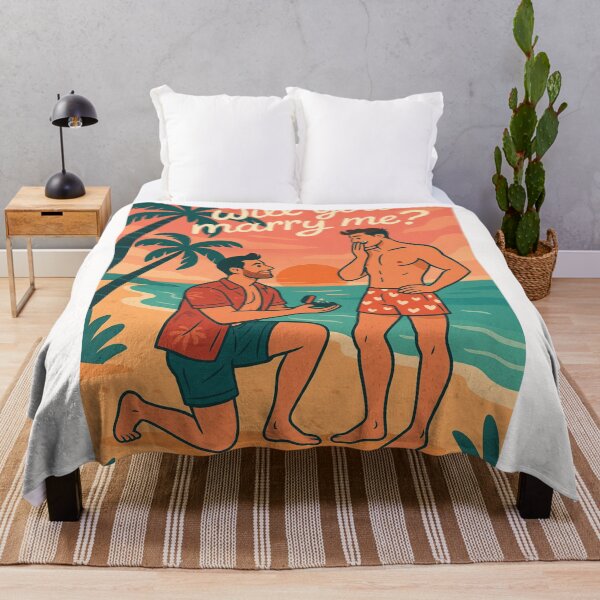 Item preview, Beach Proposal – Gay Couple Sunset Engagement designed and sold by Places On Earth.