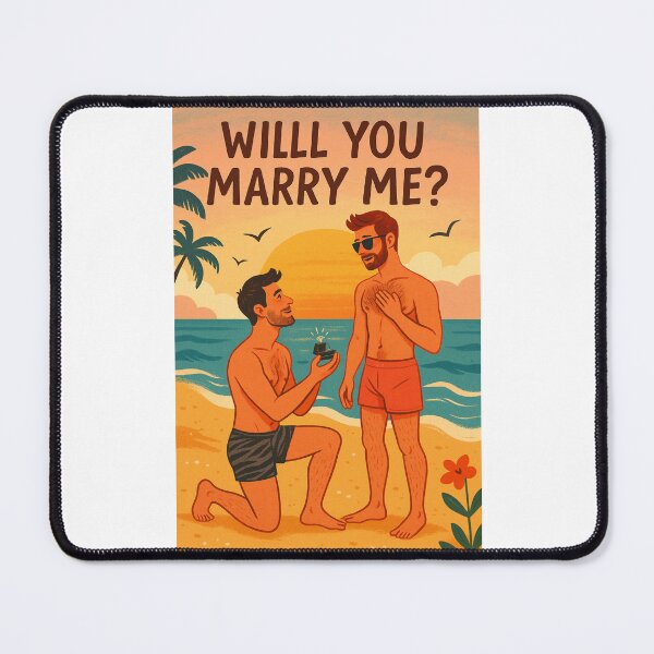 Item preview, Gay Beach Proposal – Sunset Engagement with Sunglasses designed and sold by Places On Earth.