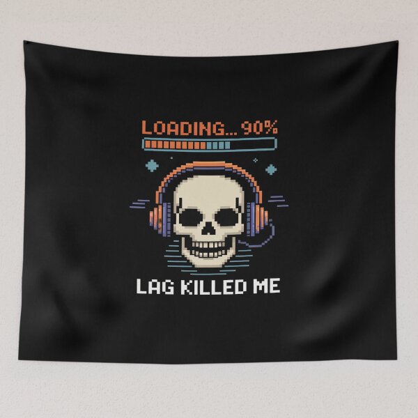 Item preview, Lag Killed Me Gaming Shooter  designed and sold by velltoons.
