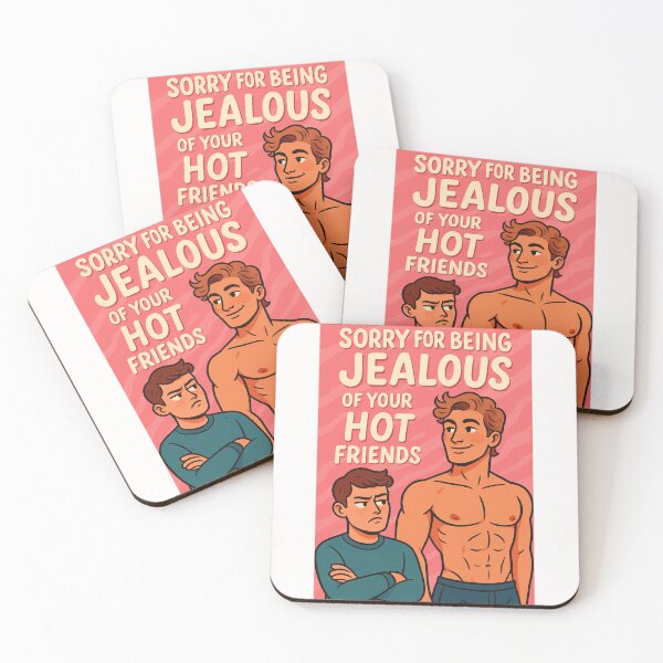 Item preview, Gay Couple Card – Jealousy and Hot Friends Humor designed and sold by Places On Earth.