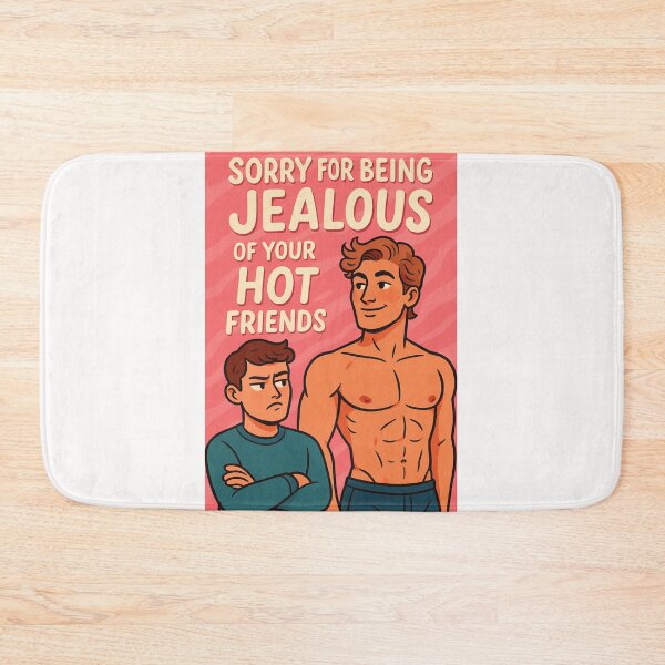 Item preview, Gay Couple Card – Jealousy and Hot Friends Humor designed and sold by Places On Earth.
