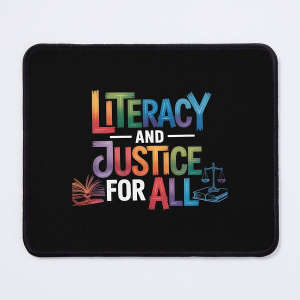 Item preview, Literacy And Justice For All Reading Book Lovers Librarian designed and sold by RsFilsingerArt.