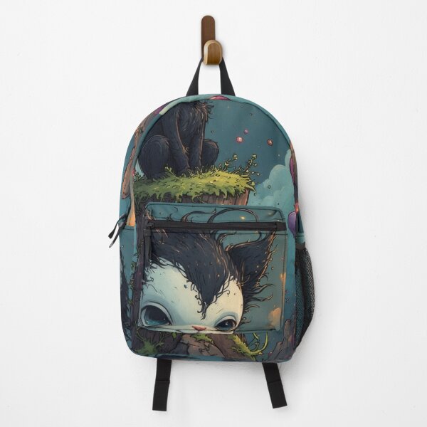 Item preview, Cat on a tree stump with balloons designed and sold by Mianku | Für das Leben.