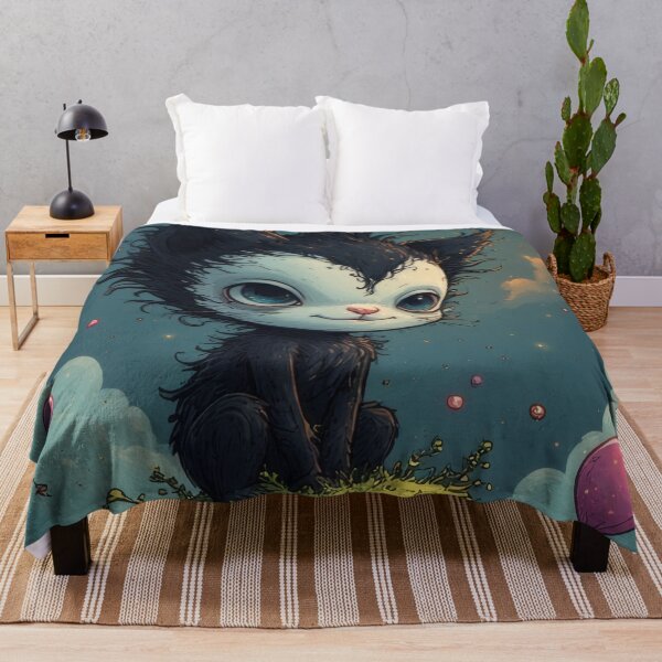 Item preview, Cat on a tree stump with balloons designed and sold by Mianku | Für das Leben.