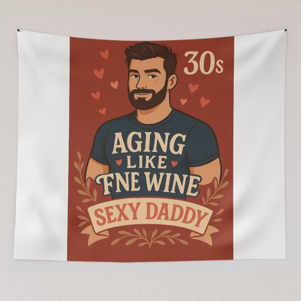Item preview, Sexy Gay Daddy in 30s – Aging Like Fine Wine designed and sold by Places On Earth.