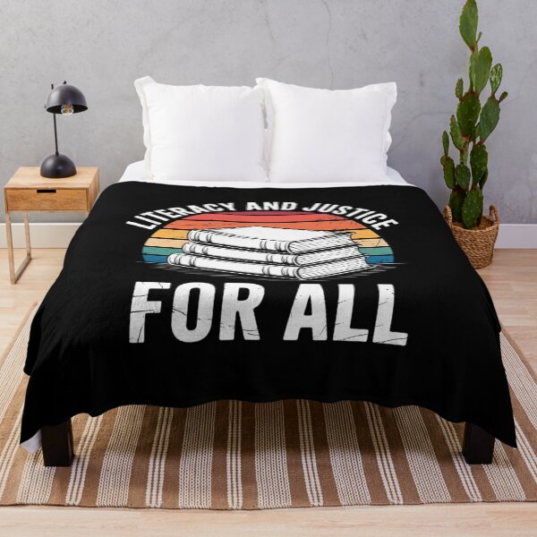 Item preview, Literacy and Justice for All Reading Librarian Books Teacher 2  designed and sold by RsFilsingerArt.