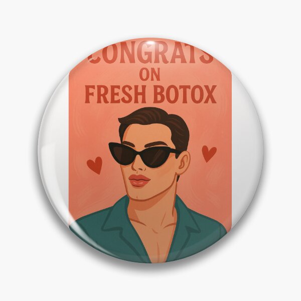 Item preview, Botox Glow Up – Stylish Queer Congrats designed and sold by Places On Earth.
