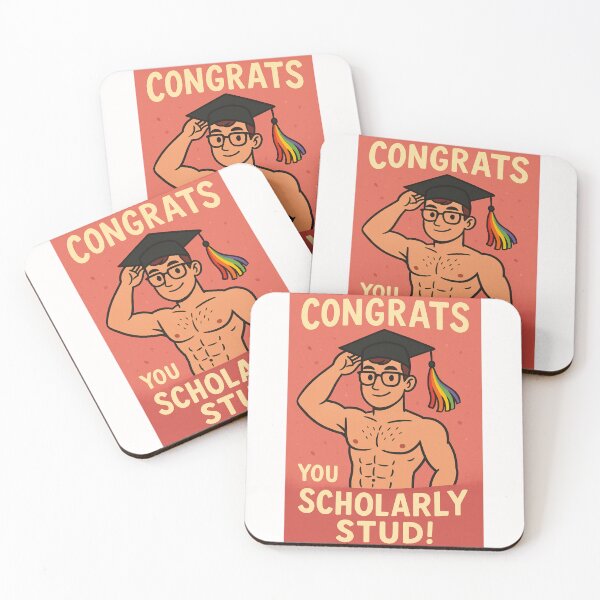 Item preview, Graduation Congrats – Shirtless Gay Scholar designed and sold by Places On Earth.