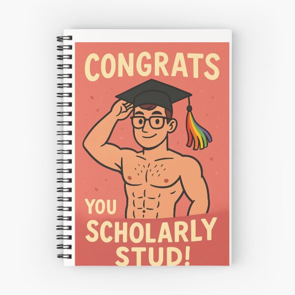 Item preview, Graduation Congrats – Shirtless Gay Scholar designed and sold by Places On Earth.