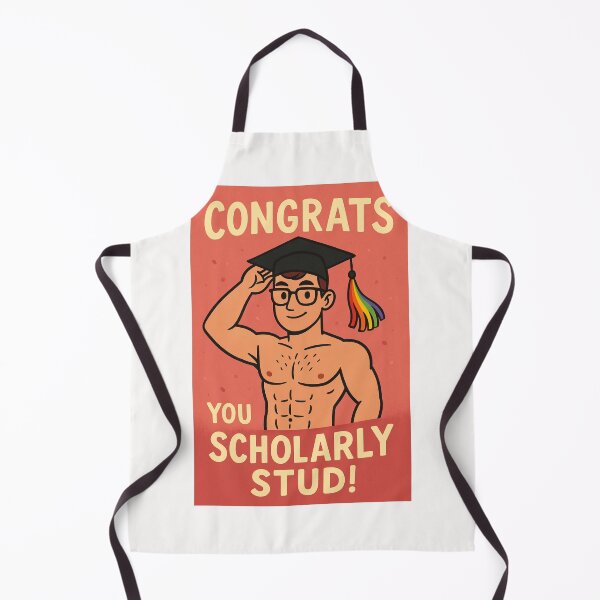 Item preview, Graduation Congrats – Shirtless Gay Scholar designed and sold by Places On Earth.