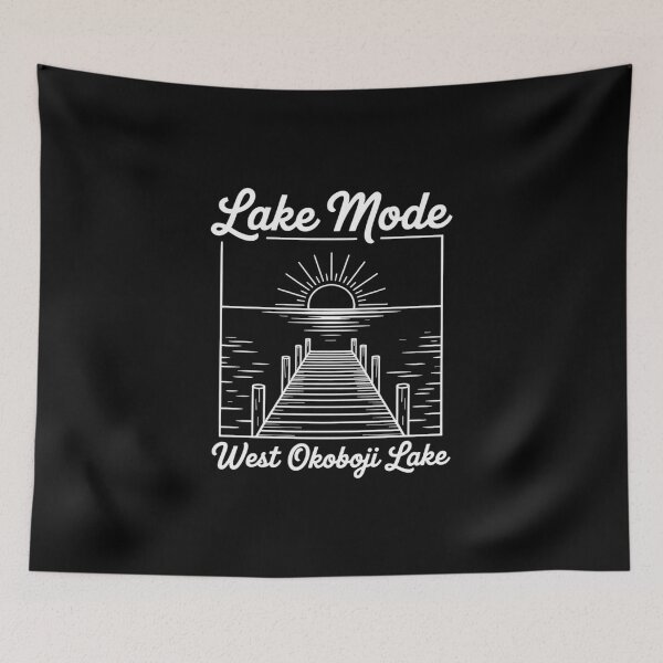 Item preview, Lake Mode West Okoboji Lake Sunset Dock Outdoors designed and sold by velltoons.