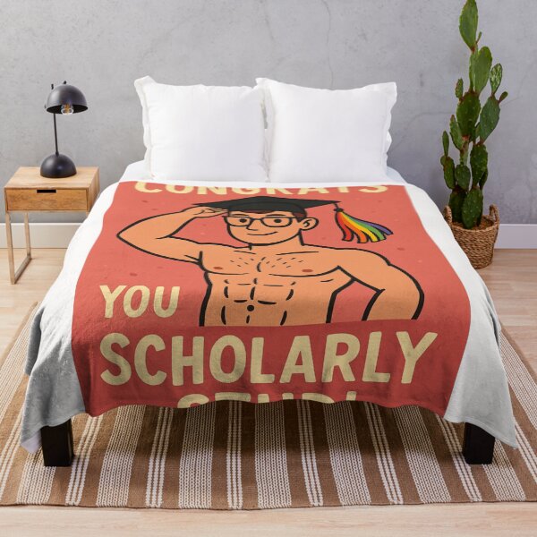 Item preview, Graduation Congrats – Shirtless Gay Scholar designed and sold by Places On Earth.