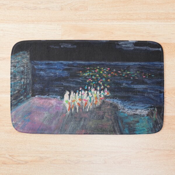 Item preview, Donaghadee Chunky Dunkers Swim Painting-Night Swim designed and sold by Breezy Cove Art.