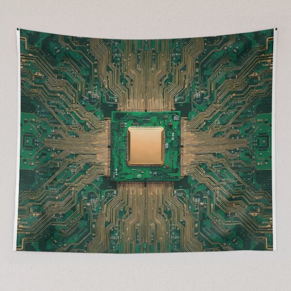 Item preview, Artificial Intelligence Computer Circuits (image size 7840x11680) designed and sold by Digital-Davinci.