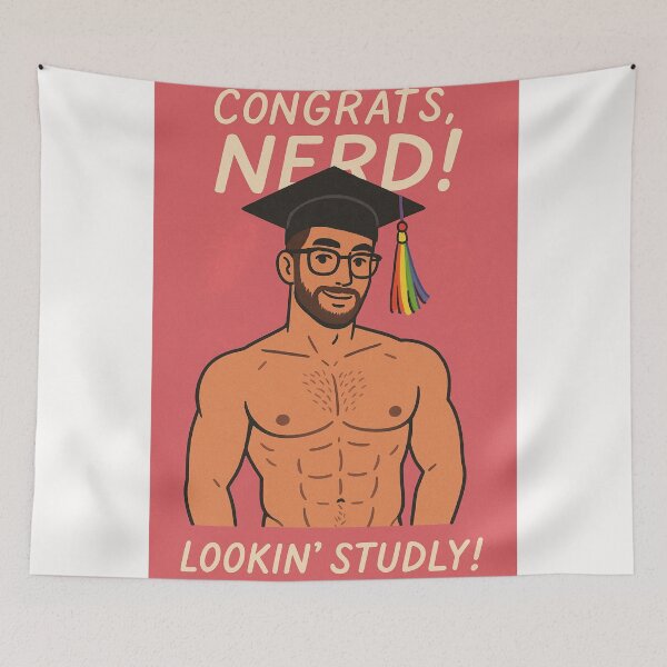 Item preview, Gay Nerd Graduation – Lookin’ Studly with Pride designed and sold by Places On Earth.