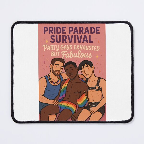 Item preview, Pride Parade Survival – Party Gays Resting Proud designed and sold by Places On Earth.
