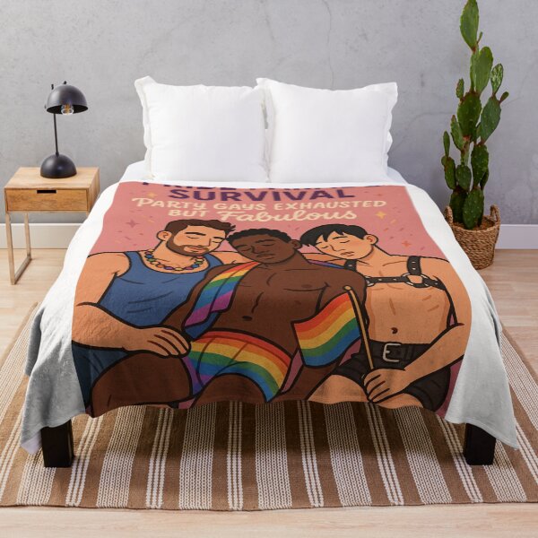 Item preview, Pride Parade Survival – Party Gays Resting Proud designed and sold by Places On Earth.