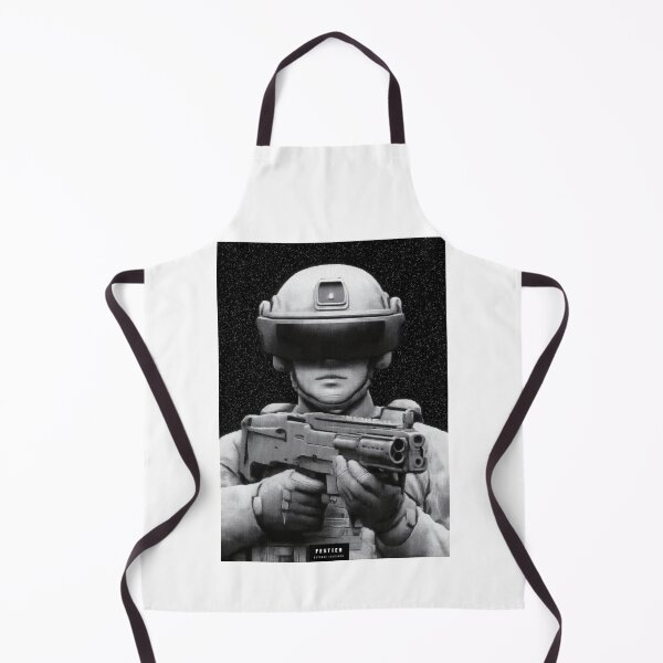 Item preview, Futuristic space marine soldier with digital visor helmet designed and sold by Piotrek0001.