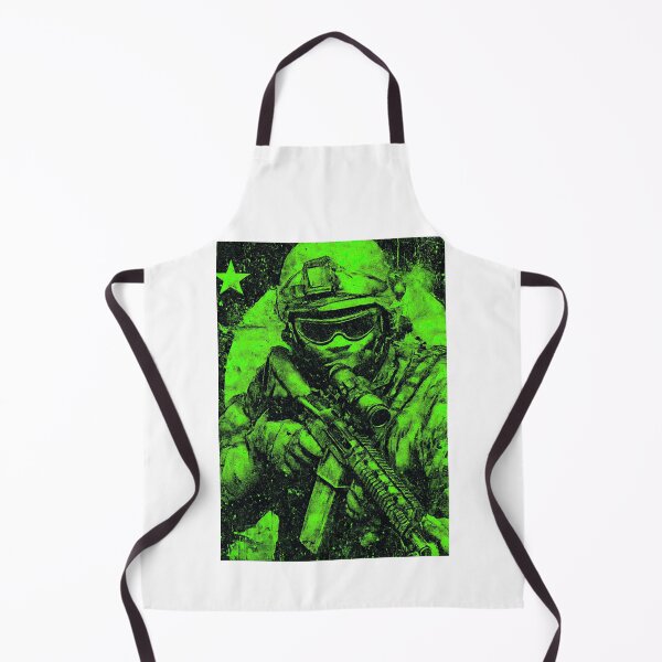 Item preview, Green halftone soldier looking through sniper rifle scope designed and sold by Piotrek0001.