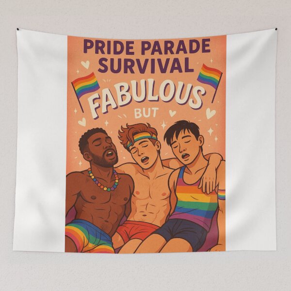 Item preview, Post Pride Nap – Fabulous But Worn Out designed and sold by Places On Earth.