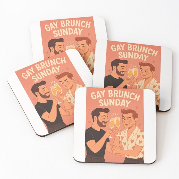 Item preview, Gay Brunch Sunday Celebration – Queer Couple Cheers designed and sold by Places On Earth.