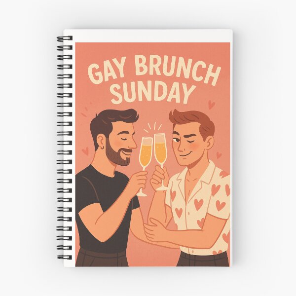 Item preview, Gay Brunch Sunday Celebration – Queer Couple Cheers designed and sold by Places On Earth.