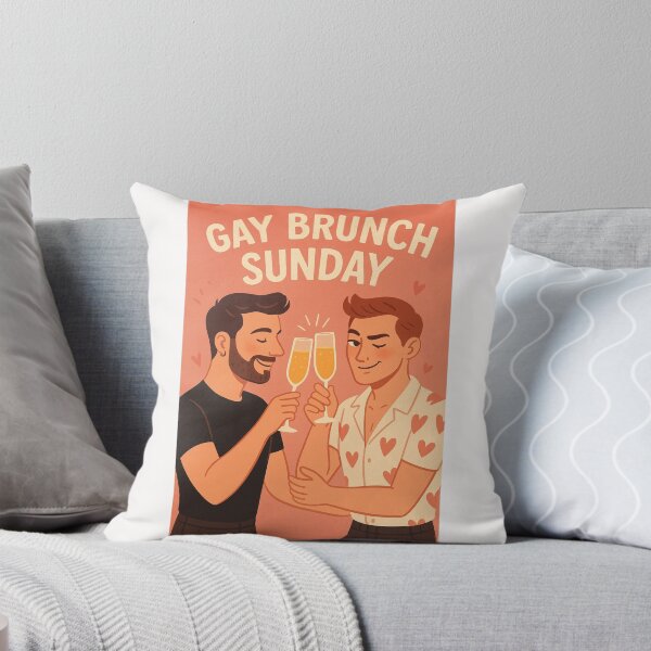 Item preview, Gay Brunch Sunday Celebration – Queer Couple Cheers designed and sold by Places On Earth.
