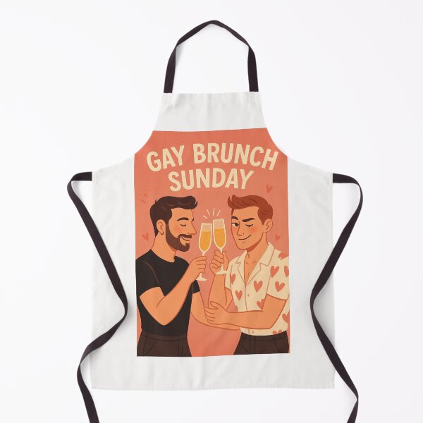 Item preview, Gay Brunch Sunday Celebration – Queer Couple Cheers designed and sold by Places On Earth.