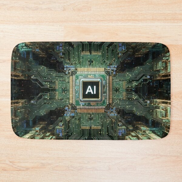 Item preview, Artificial Intelligence Computer Circuits (image size 7840x11680) designed and sold by Digital-Davinci.