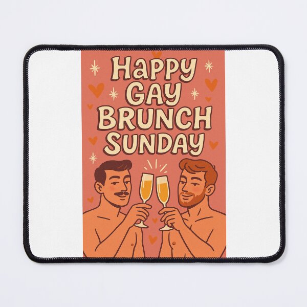 Item preview, Happy Gay Brunch Sunday – Pride Toast Moment designed and sold by Places On Earth.