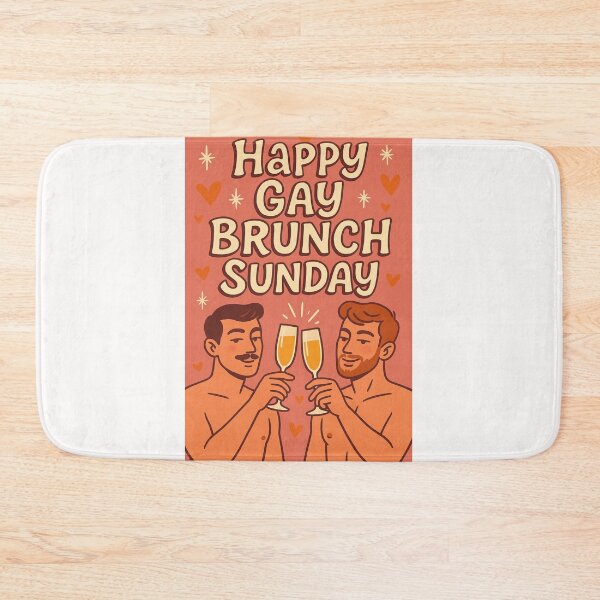 Item preview, Happy Gay Brunch Sunday – Pride Toast Moment designed and sold by Places On Earth.