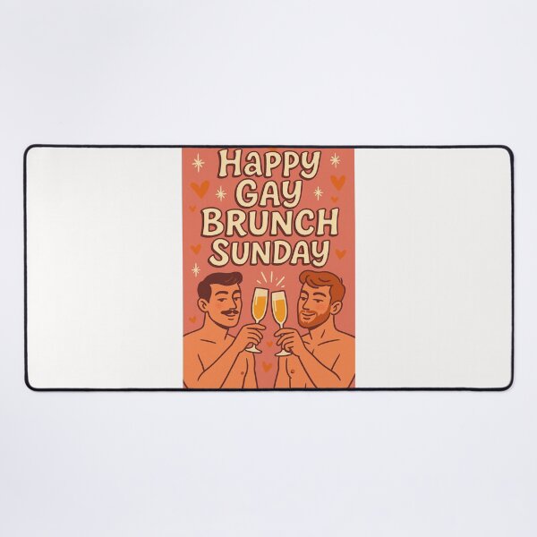 Item preview, Happy Gay Brunch Sunday – Pride Toast Moment designed and sold by Places On Earth.