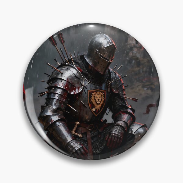 Item preview, Lionheart’s Last Stand – Knight Before the Burning Castle designed and sold by iwzzuel.