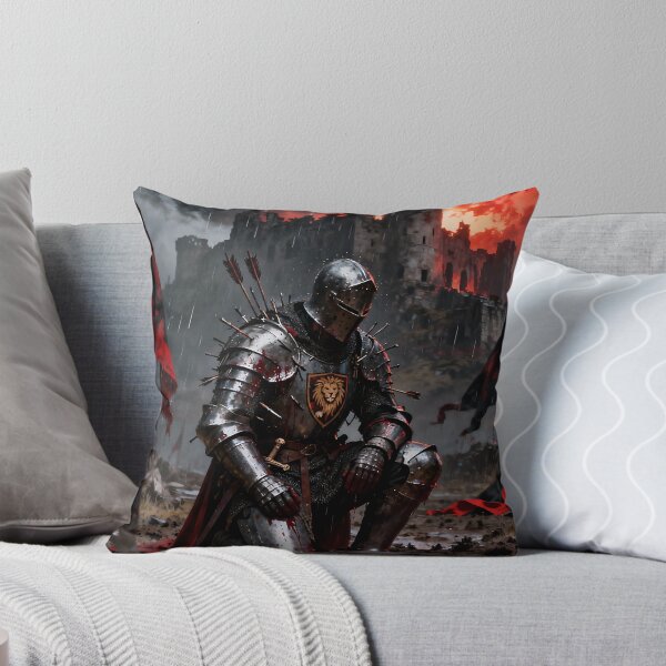 Item preview, Lionheart’s Last Stand – Knight Before the Burning Castle designed and sold by iwzzuel.