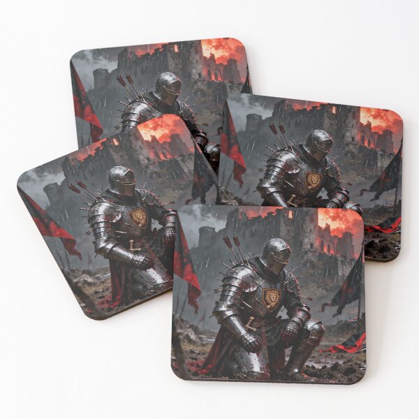Item preview, Lionheart’s Last Stand – Knight Before the Burning Castle designed and sold by iwzzuel.