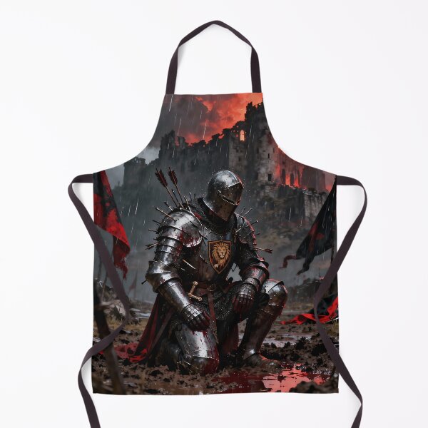 Item preview, Lionheart’s Last Stand – Knight Before the Burning Castle designed and sold by iwzzuel.