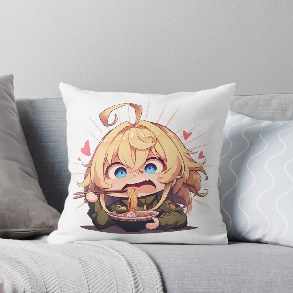 Item preview, Tanya Degurechaff Saga Of Tanya The Evil Anime Kawaii Ramen Chibi Intense Cute Noodle Bite designed and sold by Raslbazola.